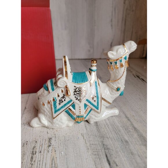 Lenox NEW camel teal first blessing Nativity animal Xmas figure - Picture 5 of 6